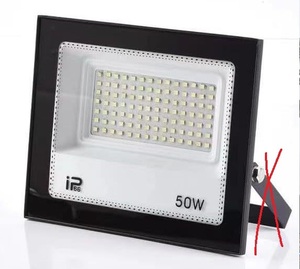 コ字金具なし　LED 投光器 50W IP66防水 作業灯 8000LM 800W相当フラッドライト 省エネ 高輝度 アース付きプラグ PSE適合 1.8Mコード