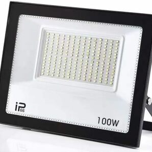 【新型 100W ２台 】 IP66防水 LED 投光器 作業灯 15000LM フラッドライト 省エネ 高輝度 アース付きプラグ PSE適合 1.8Mコードの画像9