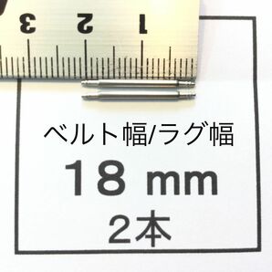 腕時計 バネ棒 ばね棒2本 18mm用 即決 即発送 おてがる便(匿名配送) 画像3枚 p