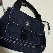 キプリング　Kipling　ナイロントートハンドバッグ　ミニボストン　レディース　ネイビー　紺　旅行トラベル_画像3