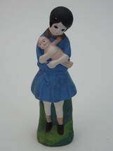 土人形　キューピー抱き少女　古博多　土産　郷土玩具　伝統工芸　昭和初期　_画像3