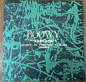 BOOWY JUST A HERO TOUR GIGS LP 布袋寅泰 氷室京介 レコード