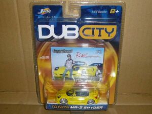 JodaToys DUB CITY TOYOTA MR2 SPYDER 黄