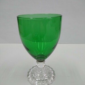 アンカーホッキンク 4ozグラス フォレストグリーン ファイヤーキング アンティーク ガラスの画像1