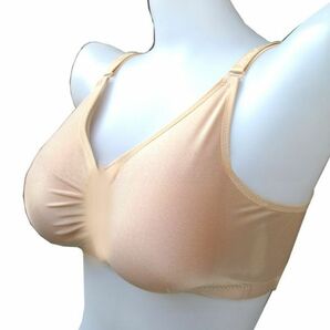 86-91-19 E-F 人工乳房 専用ブラジャー シリコンポケット付き 女装 小胸 豊胸 薄型カップ 一体タイプ セクシー エロ下着 2の画像1