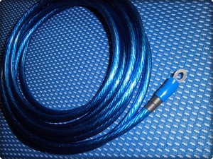  new goods cheap sending ba direct for power cable 8 gauge 5M blue futoshi terminal attaching 