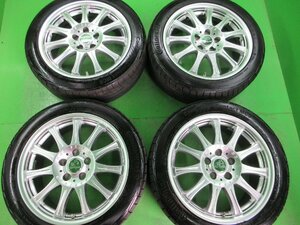 PCD112 カールソン CR1/11EVO 7j/+42 ハブ約67㎜ コンチネンタル MAXコンタクトMC5 225/45R17 製造23年 約9～9.5分山 4本セット! 中古