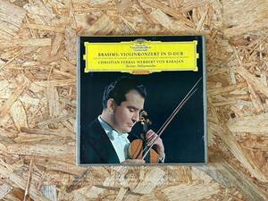 ＜再生確認済み＞「 BRAHMS : VIOLIN CONCERTO / FERRAS , KARAJAN 」　オープンリール　７号　ミュージック　テープ　フェラス　カラヤン