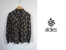 ★送料無料匿名発送★aldies★アールディーズ★Lust Shirt★長袖シャツブラウス★ペイズリー柄ボタニカルユニセックス_画像2