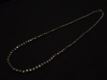 【Parts of four】oxidized silver& K18 hook square bead necklace/パーツオブフォー/スクウェアビーズネックレス_画像2
