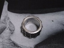 【STERLING SILVER】CH CROSS TRIPLE PETE PUNK RING/トリプルピートパンクリング17号_画像6