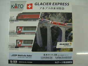 KATO 10-1816 アルプスの氷河特急 GLACIER EXPRESS 基本セット3両 Nゲージ