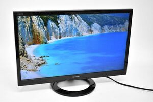 (744P 0304M1) 1円～ SHARP シャープ AQUOS 液晶カラーテレビ 22V型 LC-22K40-B 2016年製 B-CASカード