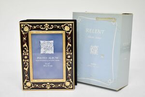 (745S 0305M9) 1円～ 美品 RELENT フォトアルバム BOOK 本型 写真入れ フォトケース アルバム