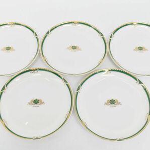 (756M 0322M3) 未使用 ehiffon ルーブル プチケーキ皿 5枚セット デザートプレート 丸皿 洋食器の画像3
