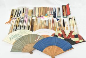 (1M 0325S12) 1 jpy ~ fan set sale . capital fan kimono small articles fashion accessories Japan dancing ..