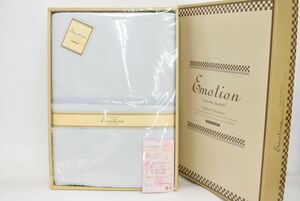 (762P 0327M13) 1円～ 未使用 Emotion ルーズガーゼ 肌布団 140×190cm 掛布団 ブルー 寝具