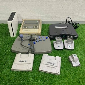 【現状品】『3-292』ニンテンドー64 本体スーパーファミコン本体、wii本体セガサターンコントローラ64GBパック2点64震動パック 他