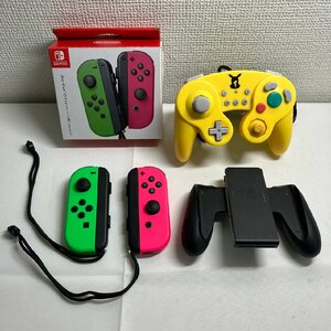 【現状品】『3-454』NINTENDO SWITCH Joy-Con (L) (R) / Joy-Conグリップ / ホリクラッシックコントローラーforピカチュウ まとめ