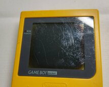 【現状品】『3-244』Nintendo 任天堂 GAMEBOY pocket ゲームボーイポケット MGB-001 イエロー_画像8