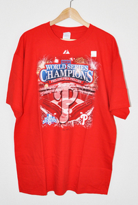 【野球/MLB/未使用品】フィラデルフィアフィリーズ チャンピオンロースターTシャツ【Majestic/マジェスティック】philadelphia phillies