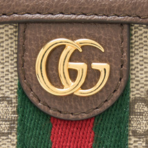 GUCCI グッチ 〔オフィディア〕ミディアム コスメティック ケース 625550 96IWG 8745 ポーチ GGスプリーム ベージュ×ウェブ ストライプ_画像6