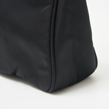 PRADA プラダ ナイロン ハンドバッグ MV519 手持ち鞄 ミニバッグ ナイロン ブラック×シルバー金具 トライアングルロゴ レディース_画像8