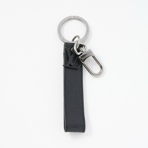 LOUIS VUITTON Louis Vuitton porutokre* Dragon nM68675 charm key holder monogram * Shadow leather black × silver 