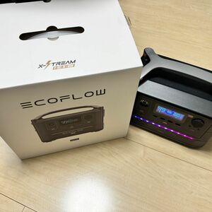 【未使用に近い】エコフロー　ポータブル電源 RIVER Max バッテリー防災 AC 600w 576wh 高速充電