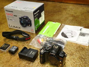 美品★PANASONIC DMC-GH2ボディ★パナソニック★ルミックス★LUMIX★ブラック★マイクロフォーサーズ★ミラーレス一眼★神機