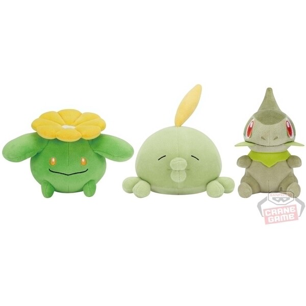 ポケットモンスター カラーセレクションぬいぐるみ ~green~ <ポポッコ・ゴクリン・キバゴ> 3種セット
