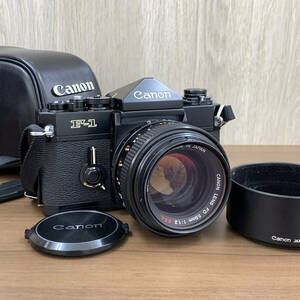 CANON キャノン F-1 フィルム 一眼レフ カメラ ボディ FD 55mm f1.2 S.S.C 単焦点 レンズ セット レトロ 希少 レア 1711