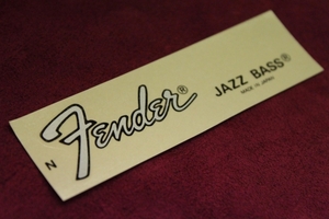 Fender Japan JAZZ BASS デカール シール 補修用 リペアパーツ ②