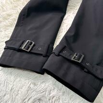 【希少 XLサイズ】美品 ●BURBERRY BLACK LABEL トレンチコート ロング ノバチェック ブラック 黒　LL バーバリーブラックレーベル_画像8