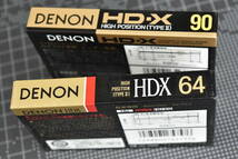 カセットテープ【 ＤＥＮＯＮ : ” ＨＤ-Ｘ ” 】デンオン/ハイポジカセットテープ 合計２巻（未使用・未開封）_画像8