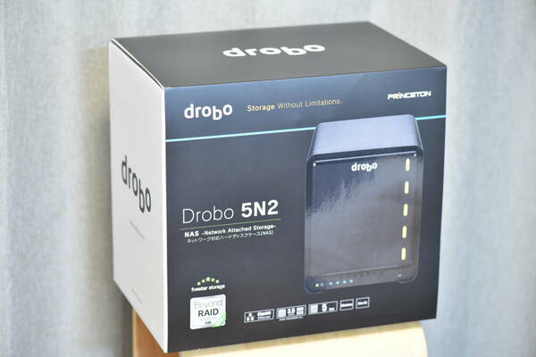 【新品未使用】Beyond RAID 対応ネットワークハードディスクケース　Drobo 5N2　PDR-5N2（終売品）