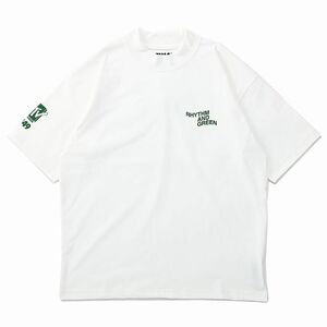 定価18,700円 美品 MTV×TFW49 MTV RHYTHM T-SHIRT WHITE ハーフモックネック Tシャツ L ゴルフウェア