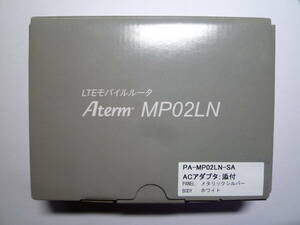 【未使用品】NEC モバイルルータ SIMフリー Aterm MP02LN シルバー +バッテリー２ケ+純正ACアダプター 送料無料