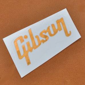 ★ GIBSON ロゴ ゴールドメタリック ウォータースライドデカール ★の画像5