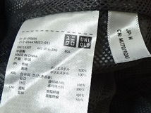 ☆UNIQLO ユニクロ MENS ウィンドブレーカー 上下 セットアップ 黒グレー M ストレッチ ジャケット パンツ パーカ 運動 スポーツ　良品_画像9