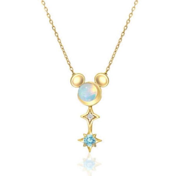 スタージュエリー×ディズニー ネックレス コラボ オパール ダイヤモンド ブルートパーズ TDL TDR TDS レア