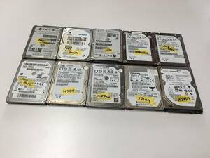 A12744)2.5インチ SATA 500GB HDD 中古動作品10台セット