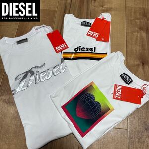 DIESEL レディース ワケあり 3点 総額33,000円 セット売り XSサイズ 新品 未使用 タグ付き ★ ディーゼル 半袖 Tシャツ ワンピース 17