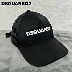 新品 未使用 タグ付き ★定価23,100円 Dsquared2 キッズ ディースクエアード ロゴ 刺繍 キャップ 帽子 ブラック 04