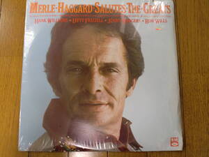 【レコード】MERLE HAGGARD / SALUTES THE GREATS Hank Williams, Lefty Frizzell, Jimmy Rodgers, Bob Wills SM CAPITOL 