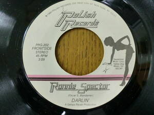 【EPレコード】RONNIE SPECTOR 「DARLIN'」「TONIGHT」1980年　POLISH RECORDS PRG-202 ロネッツ　フィル・スペクター