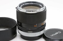 良品 レア Canon FD 35mm f2 銀枠 クロームリング 凹み 最大絞り16 〇 広角 単焦点 プライム マニュアル オールドレンズ フード付き_画像3