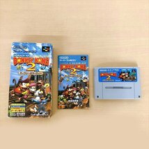 313*Nintendo スーパーファミコン スーパードンキーコング ２ディクシー&ディディー・３謎のクレミス島 【ソフト２本セット】_画像2