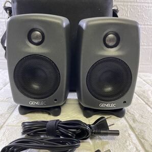 送料無料 美品 即決 連番ペア 専用バッグ付 Genelec 6010B スタジオ向け 小型パワードモニタースピーカー ジェネレックの画像1