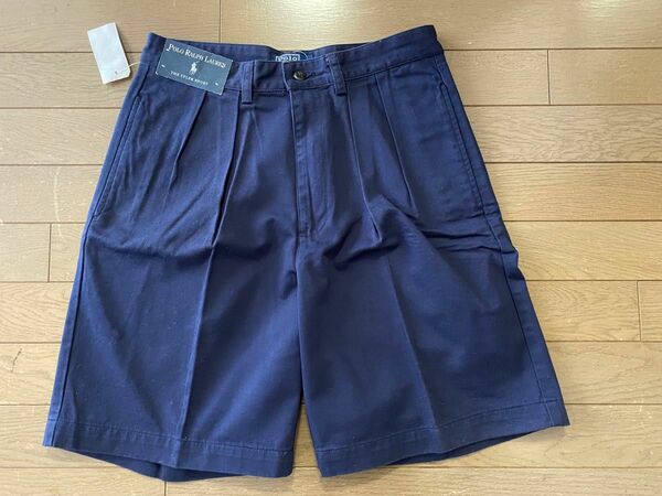 POLO RALPH LAUREN(ポロラルフローレン) THE TYLER SHORT NAVY WAIST31 2タック チノ